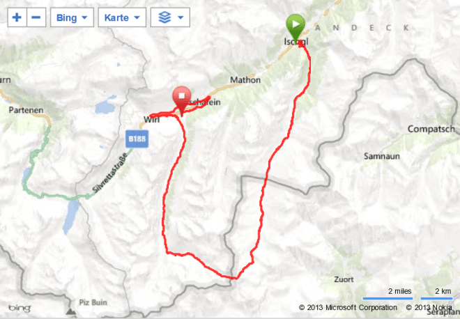 Silvrettarun 3000, Hard-Route