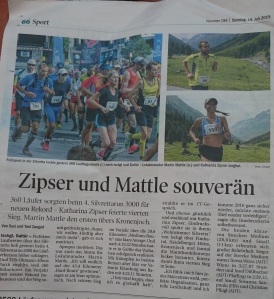 Tiroler Tageszeitung,. Sonntag 19.07.2015