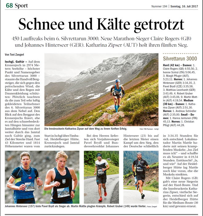 2017 Silvrettarun 3000 - Tiroler Tageszeitung